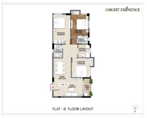 flat-B floor layout